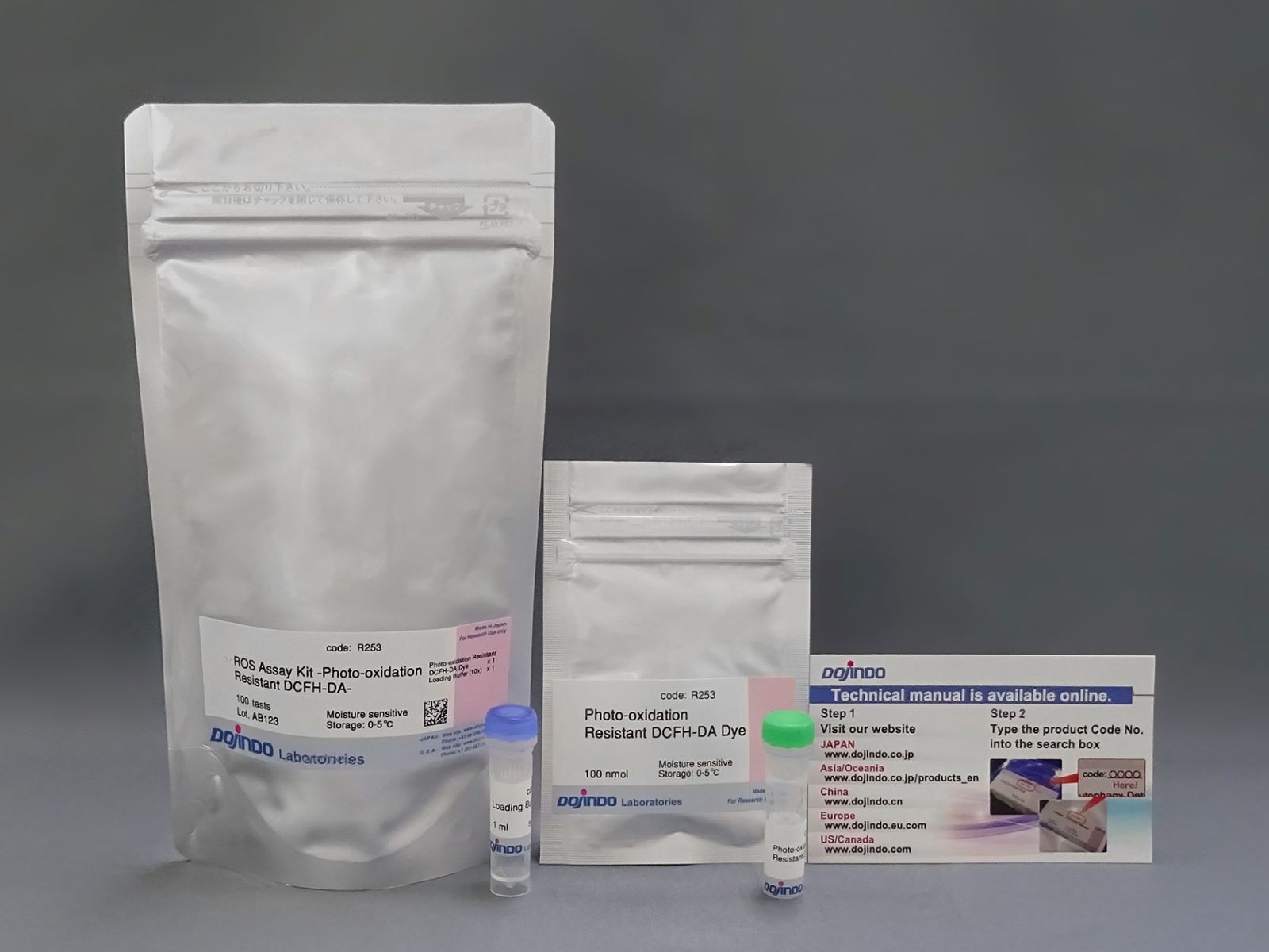 ROS Assay Kit -Photo-oxidation Resistant DCFH-DA-货号：R253耐光型活性氧(ROS)检测试剂盒